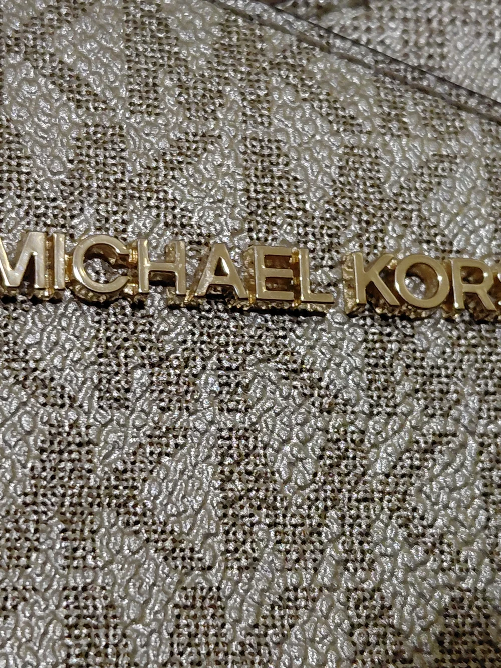 Michael Kors Metallic Gold Chain-Handle Tote Bag